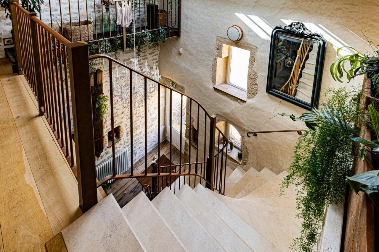 Bed and Breakfast Le Domaine Des Carriers Chevroches Exterior foto