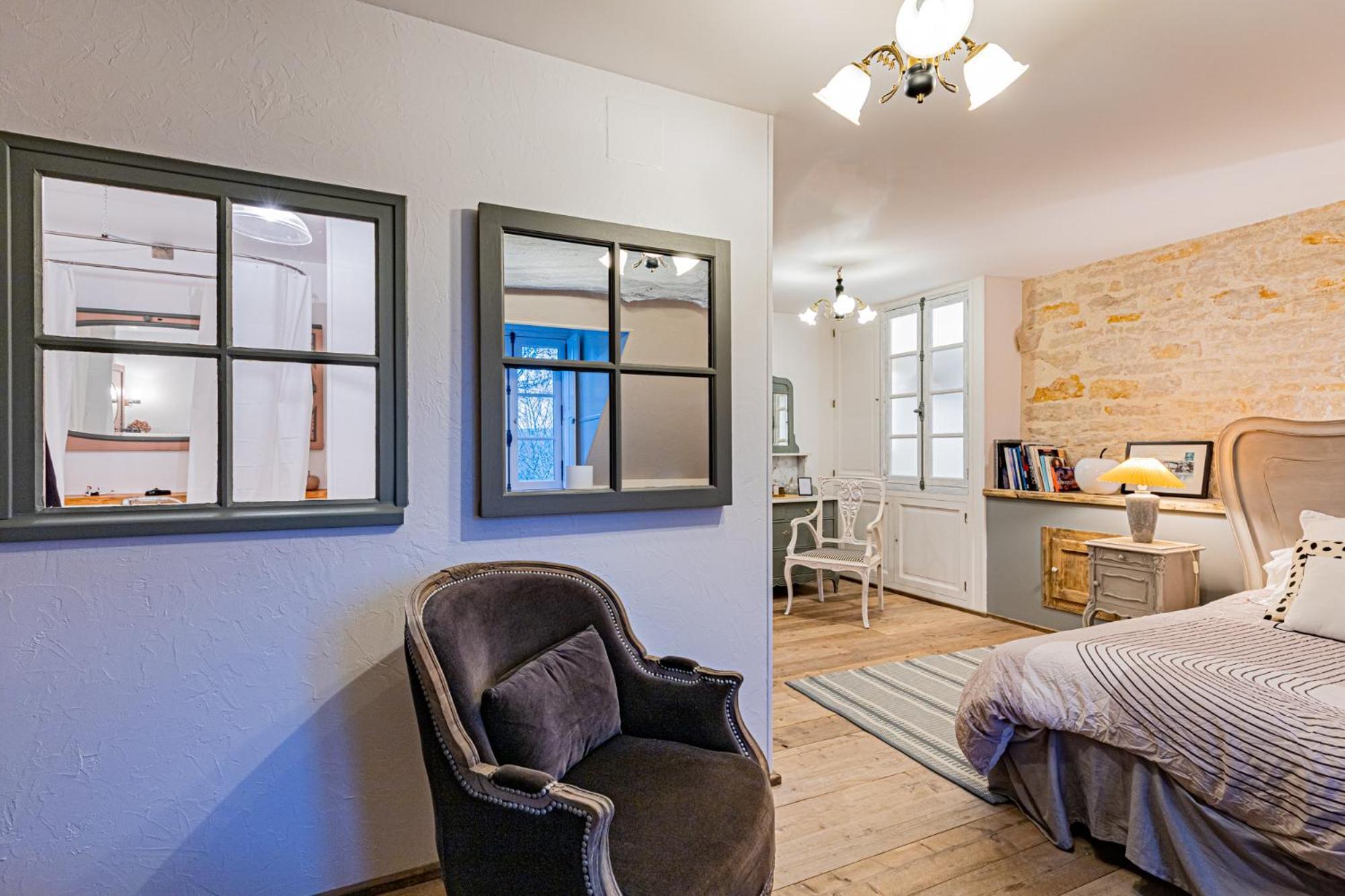 Bed and Breakfast Le Domaine Des Carriers Chevroches Zimmer foto