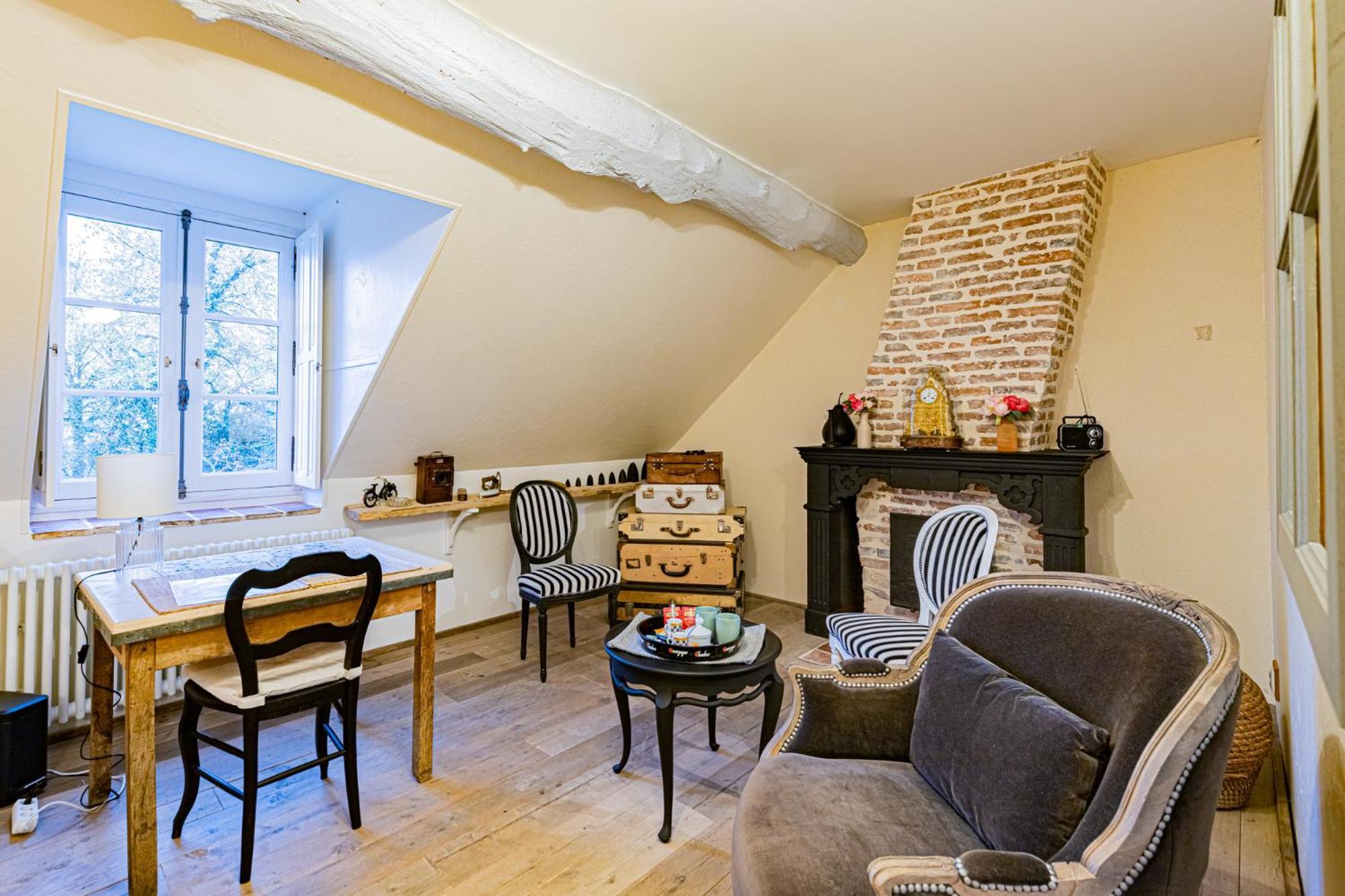 Bed and Breakfast Le Domaine Des Carriers Chevroches Zimmer foto